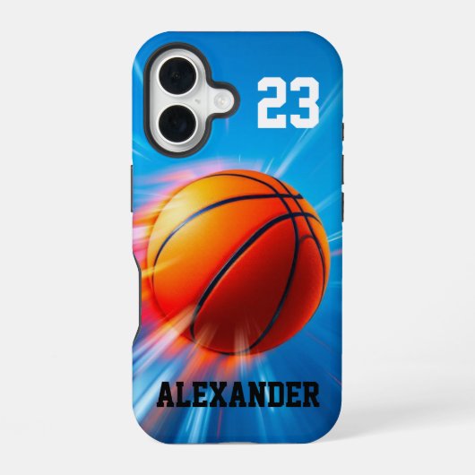 Coque iPhone 16 Bouclier de basket (Verso)