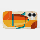 Coque iPhone 16 Bouilloire rétro minimaliste (Verso Horizontal)