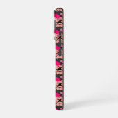Coque iPhone 16 Bouledogues roses (Côté gauche)