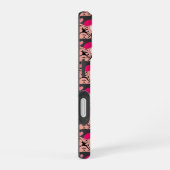 Coque iPhone 16 Bouledogues roses (Côté droit)