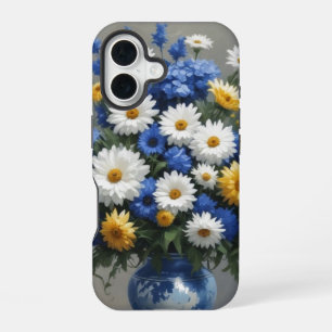 Coque iPhone 16 Bouquet de fleurs aquarelle élégante