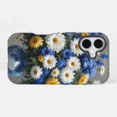 Coque iPhone 16 Bouquet de fleurs Elégante aquarelle (Verso Horizontal)