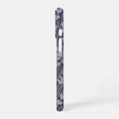 Coque iPhone 16 Bouquet de lavande stylisé rétro (Côté gauche)