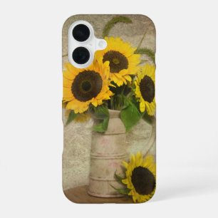 Coque iPhone 16 Bouquet de tournesols