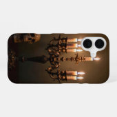 Coque iPhone 16 Brass Candelabra and Skull Gothic Case (Verso Horizontal)