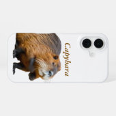 Coque iPhone 16 Brown Realistic Capybara Animal Lover iPhone Case (Verso Horizontal)