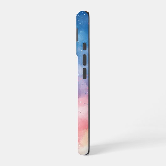 Coque iPhone 16 Brume céleste - Boîtier de téléphone à aquarelle d (Côté gauche)