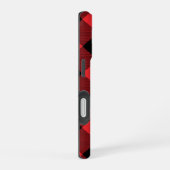 Coque iPhone 16 Buffalo Plaid Red Black Check (Côté droit)