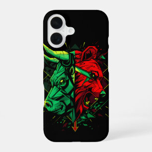 Coque iPhone 16 Bull Bear Duel Forces