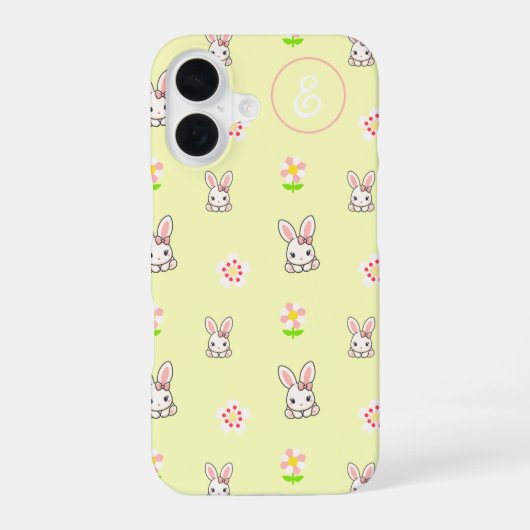 Coque iPhone 16 Bunny Bloom Délice (Verso)