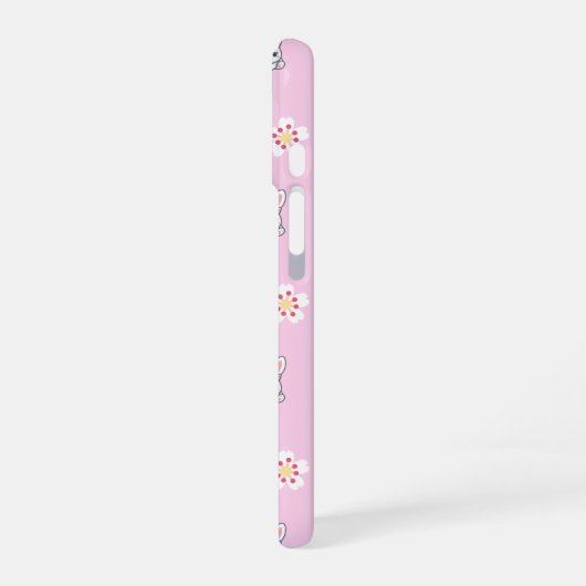Coque iPhone 16 Bunny Bloom Délice (Côté gauche)