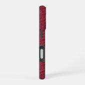 Coque iPhone 16 Burgundy Paisley (Côté droit)