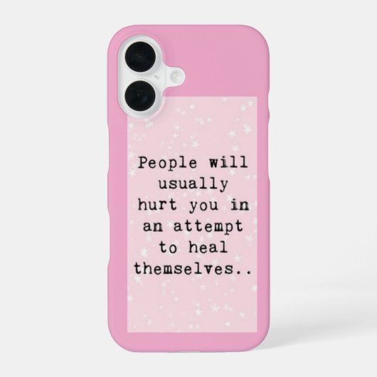Coque iPhone 16 ça fait mal de (Verso)