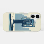 Coque iPhone 16 Cabine Téléphonique Rétro (Verso Horizontal)