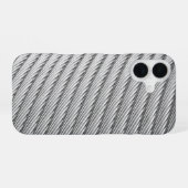 Coque iPhone 16 Câble tressé en étain (Verso Horizontal)