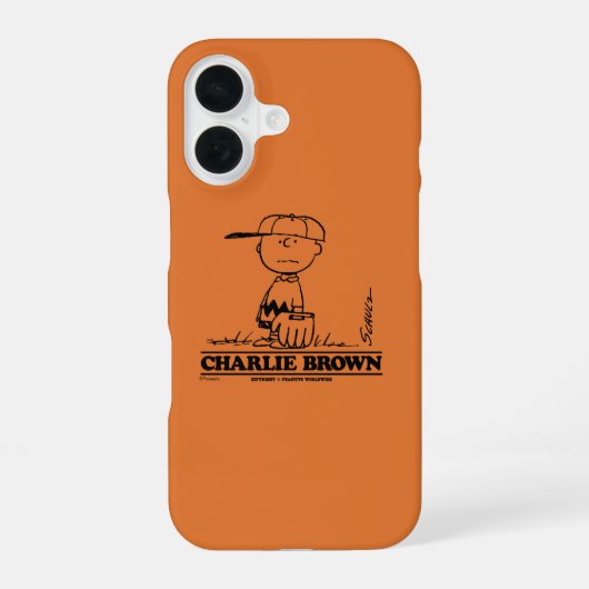 Coque iPhone 16 cacahuètes | Charlie Brown Jouer à la balle (Verso)