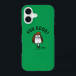 Coque iPhone 16 cacahuètes | Pepperment Patty You Good?<br><div class="desc">Découvrez ce design amusant de cacahuètes avec Pepperment Patty.</div>