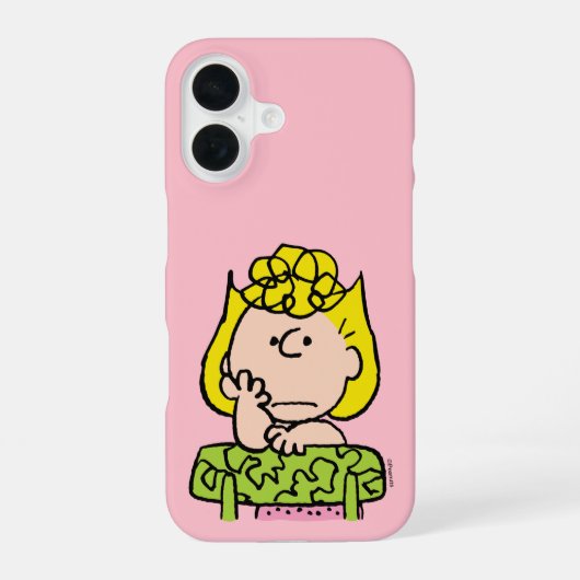 Coque iPhone 16 cacahuètes | Sally Thinking (Verso)