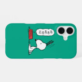 Coque iPhone 16 cacahuètes | Snoopy Ho Ho Ho Plat alimentaire (Verso Horizontal)
