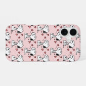 Coque iPhone 16 Cachou | Cœurs de Snoopy (Verso Horizontal)