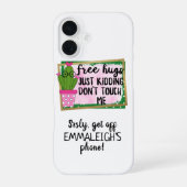 Coque iPhone 16 Cactus de sublimation drôle décrochage (Verso)