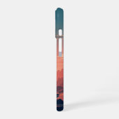 Coque iPhone 16 Cactus du coucher de soleil rétro (Côté gauche)