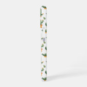 Coque iPhone 16 Cactus en pot sur fond blanc (Côté gauche)
