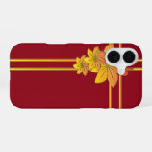 Coque iPhone 16 Cadeau de fleurs (Verso Horizontal)