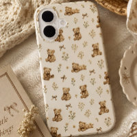 Cadeau de motif d'ours en peluche Cottagecore