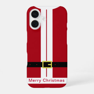 Coque iPhone 16 Cadeau de Noël drôle Design Santa Claus