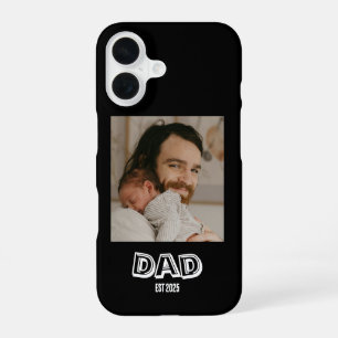 Coque iPhone 16 Cadeau photo de papa, souvenir pour nouveau père