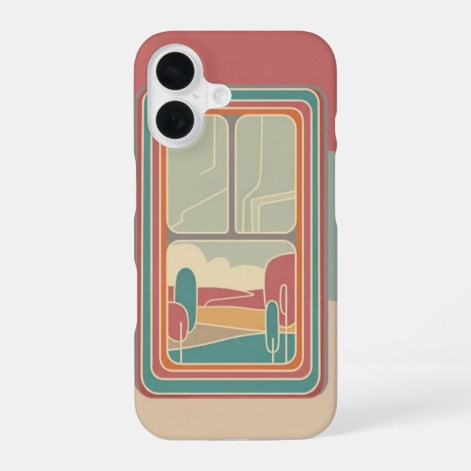 Coque iPhone 16 Cadre de Fenêtre Rétro (Verso)