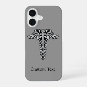 Coque iPhone 16 Caducée Nœud Celtique