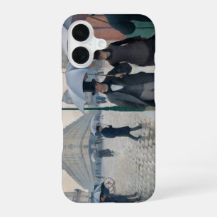 Coque iPhone 16 Caillebotte Paris, rue, jour de pluie, art vintage