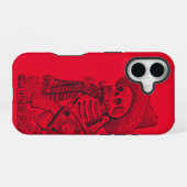 Coque iPhone 16 Calavera Rouge (Verso Horizontal)