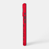 Coque iPhone 16 Calavera Rouge (Côté gauche)