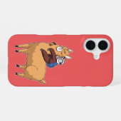 Coque iPhone 16 Câlins d'amour de lama (Verso Horizontal)