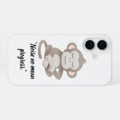 Coque iPhone 16 Calm Confidence Monkey – Minimal Phone Case (Verso Horizontal)
