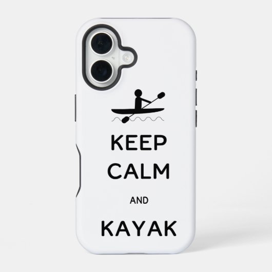 Coque iPhone 16 Calme et Kayak (Verso)
