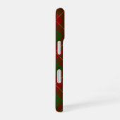Coque iPhone 16 Cameron tartan rouge vert carreau (Côté droit)