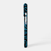 Coque iPhone 16 Camo bleu (Côté gauche)
