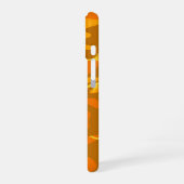 Coque iPhone 16 Camo orange (Côté gauche)