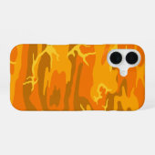 Coque iPhone 16 Camo orange (Verso Horizontal)
