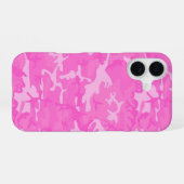 Coque iPhone 16 Camo rose (Verso Horizontal)