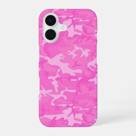 Coque iPhone 16 Camo rose (Verso)