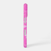 Coque iPhone 16 Camo rose (Côté droit)