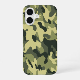 Coque iPhone 16 Camo vert