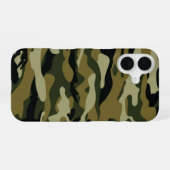 Coque iPhone 16 Camo vert foncé (Verso Horizontal)