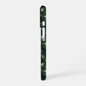 Coque iPhone 16 Camouflage de chat vert foncé (Côté gauche)