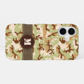 Coque iPhone 16 Camouflage du désert (Verso Horizontal)